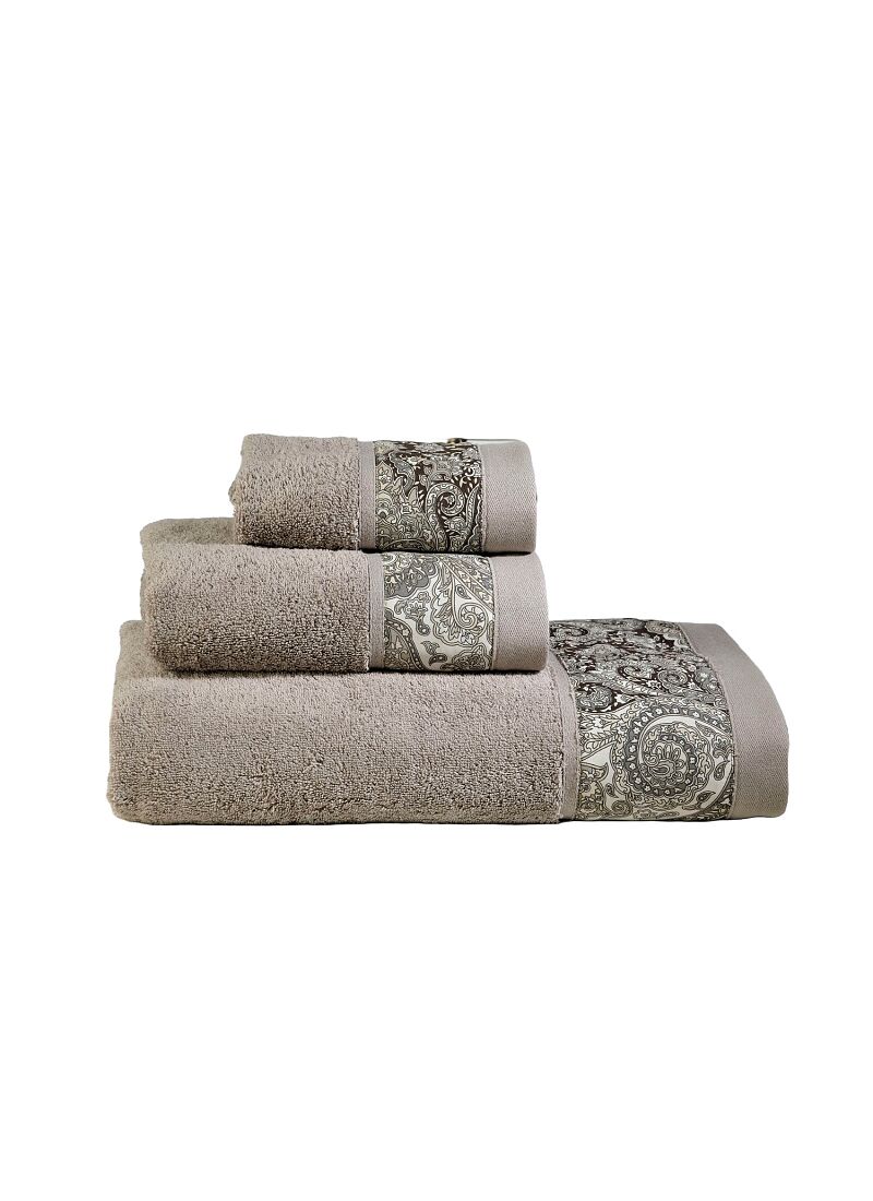 3 PC TOWEL SET BOMBAY BROWN (S834)