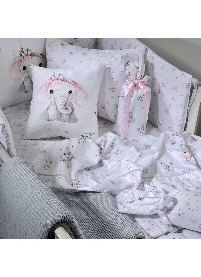 CRIB BUMPER ELEPHANT (BS855)