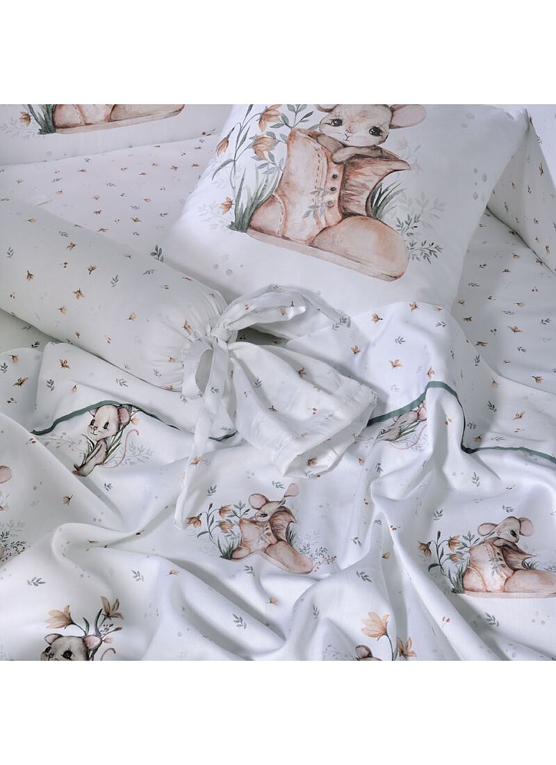 CRIB SHEETS SET LITTLE MOUSE (BS856)
