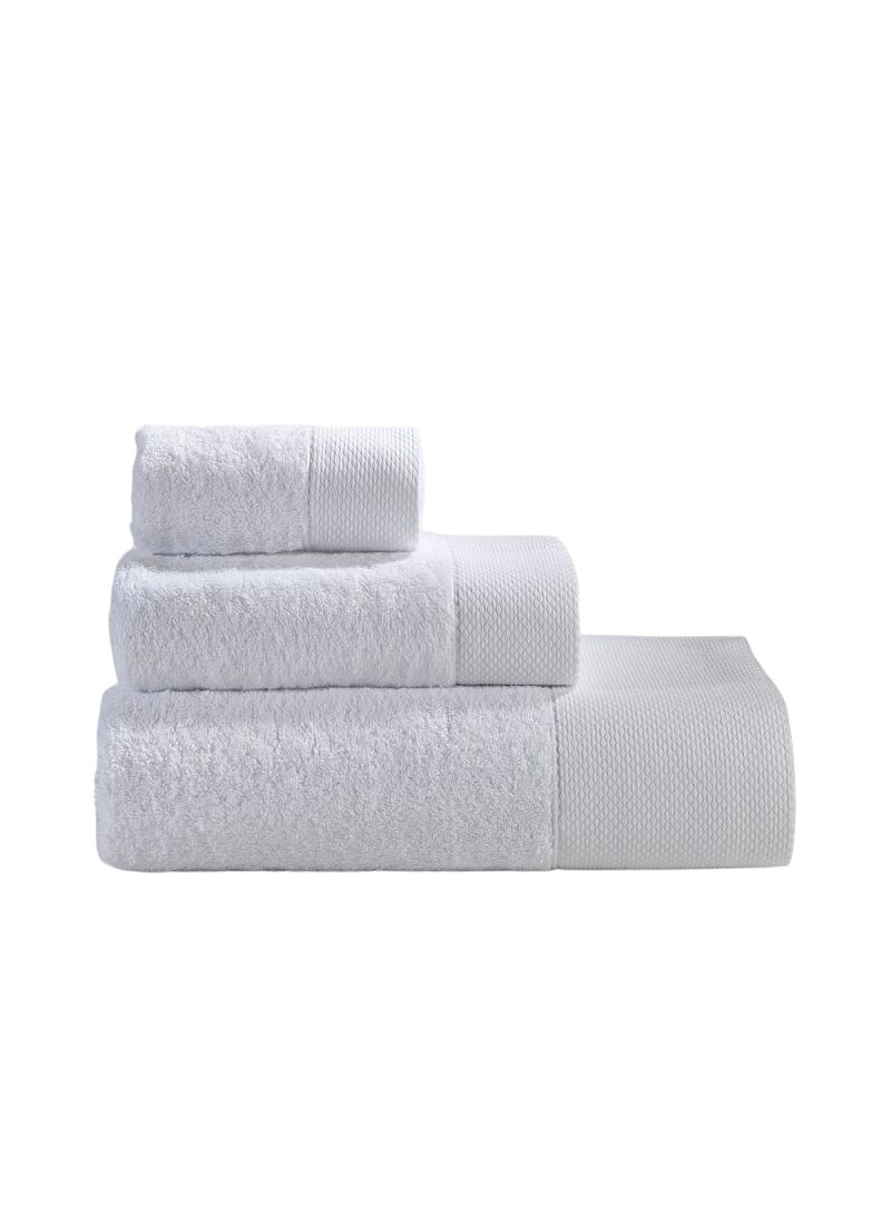 3 PC TOWEL SET ROSA WHITE