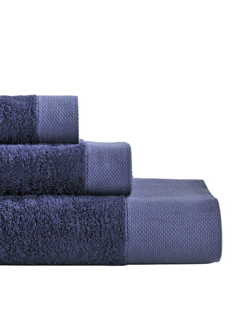 TOWEL SET 3PCS ROSA NAVY BLUE