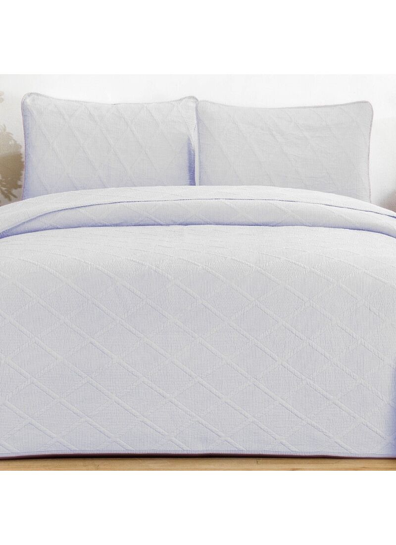 SINGLE QUILT SET DIAMOND GREY