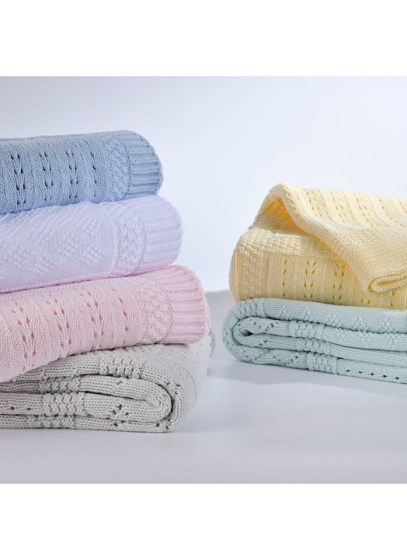 CRIB BLANKET (90X120) 07 LIGHT GREY