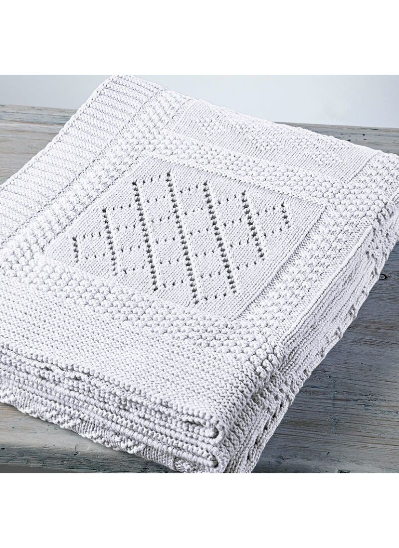 CRIB BLANKET (90X120) 07 WHITE