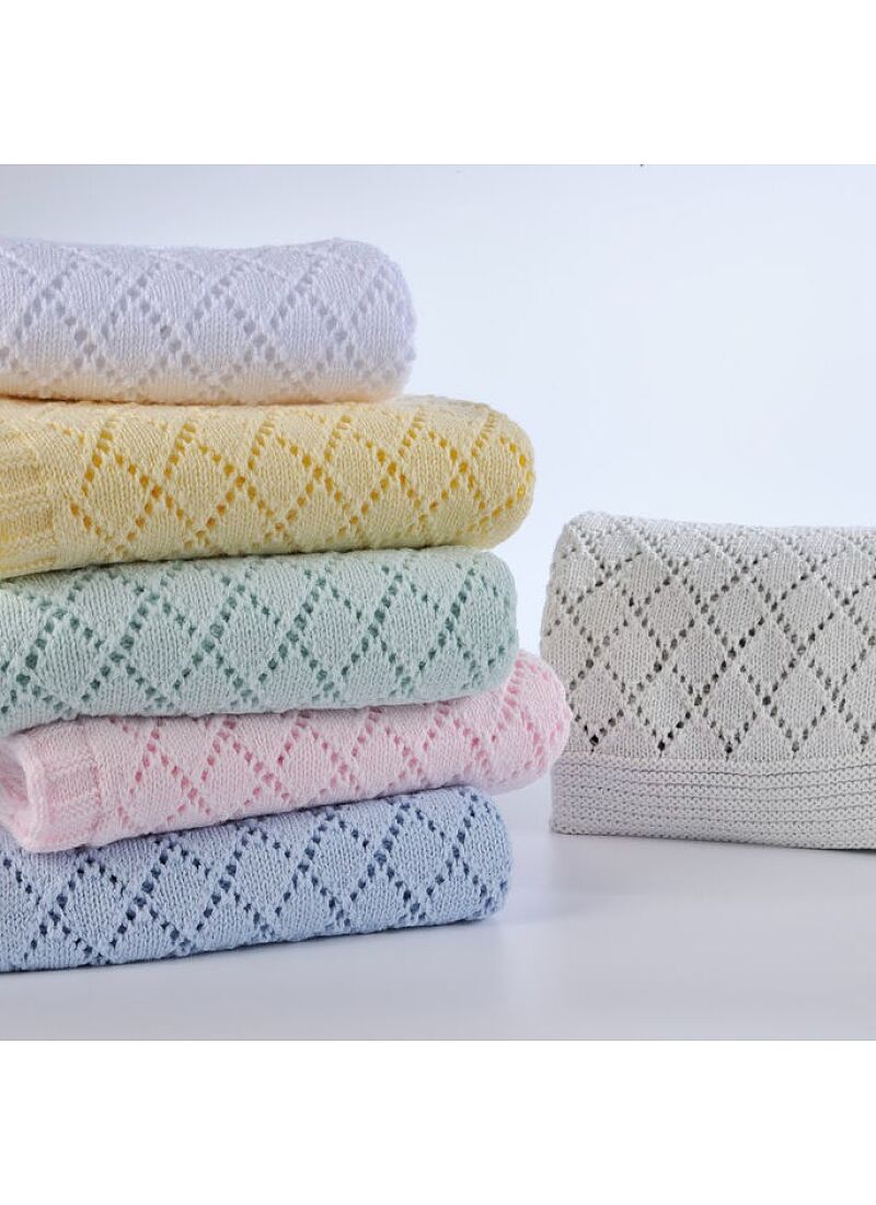 CRADLE BLANKET (75X100) 227 LIGHT GREY