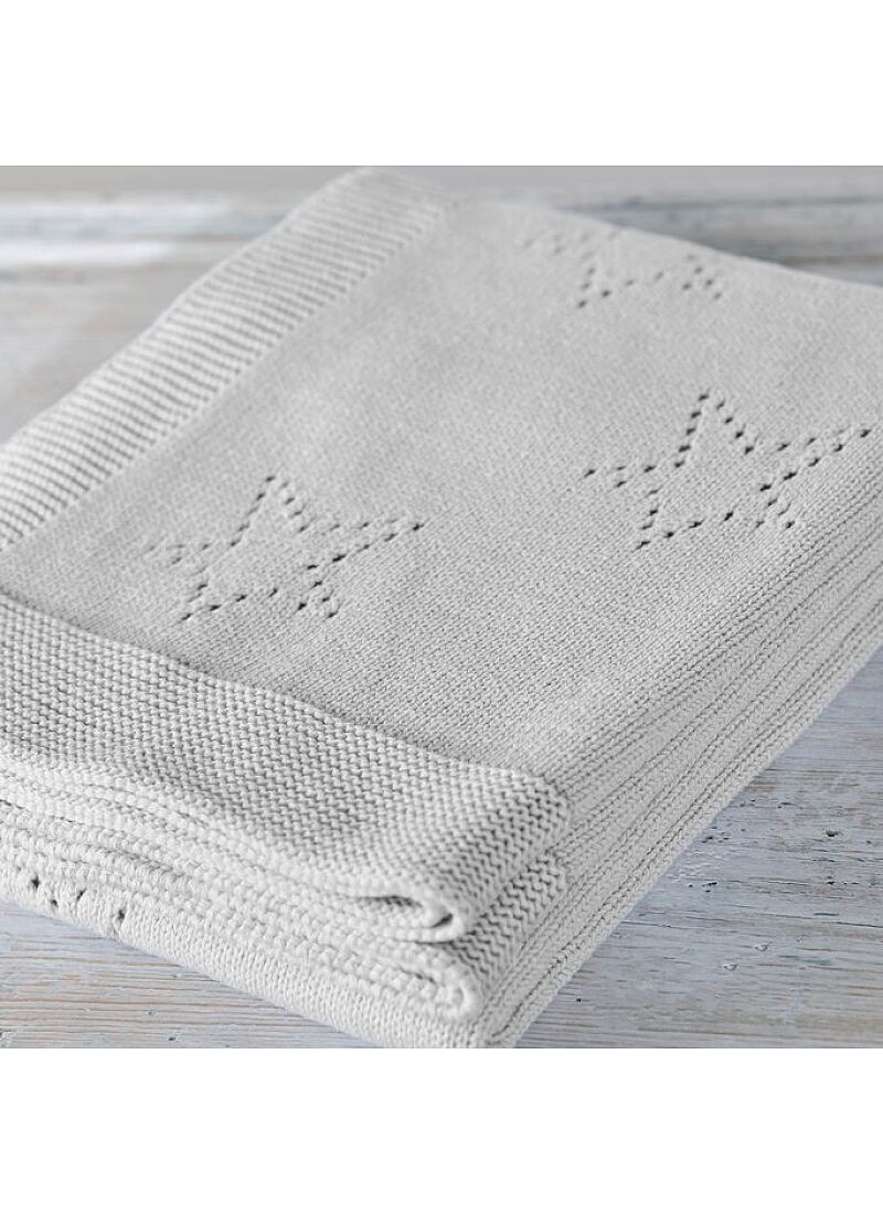 CRADLE BLANKET (75X100) 449 LIGHT GREY