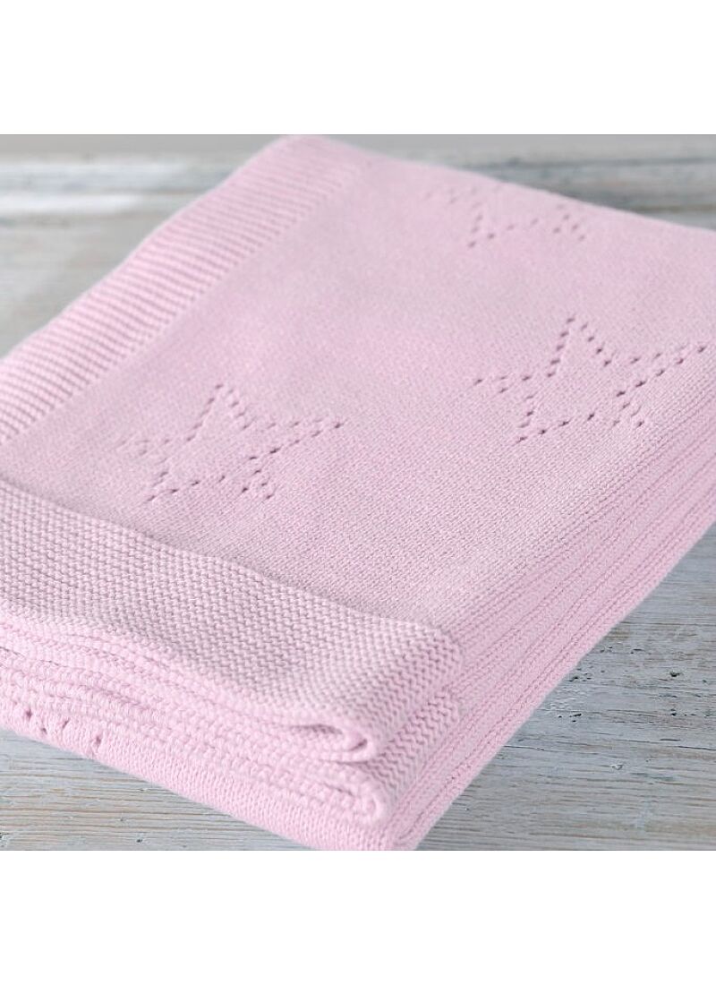 CRADLE BLANKET (75X100) 449 PINK