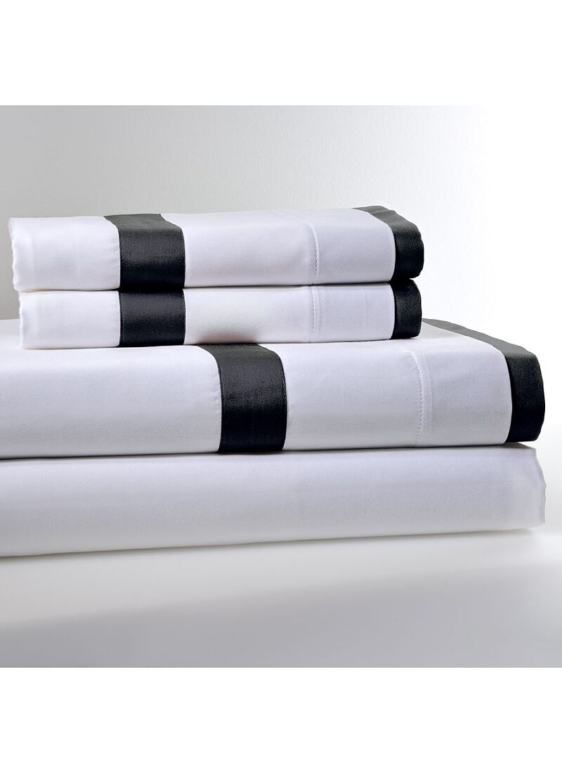 KING SIZE DUVET COVER SET SATEEN REVER BLACK
