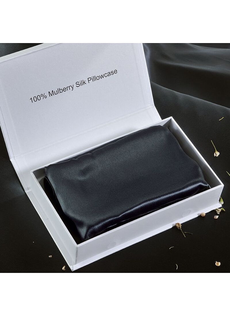 PILLOWCASE SILK BLACK