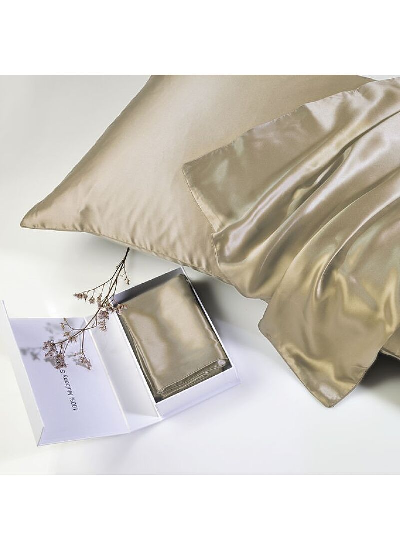 PILLOWCASE SILK CHAMPAGNE