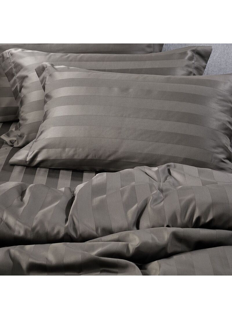 SINGLE SHEET SET ZAQUARD DARK GREY WITH AJOUR