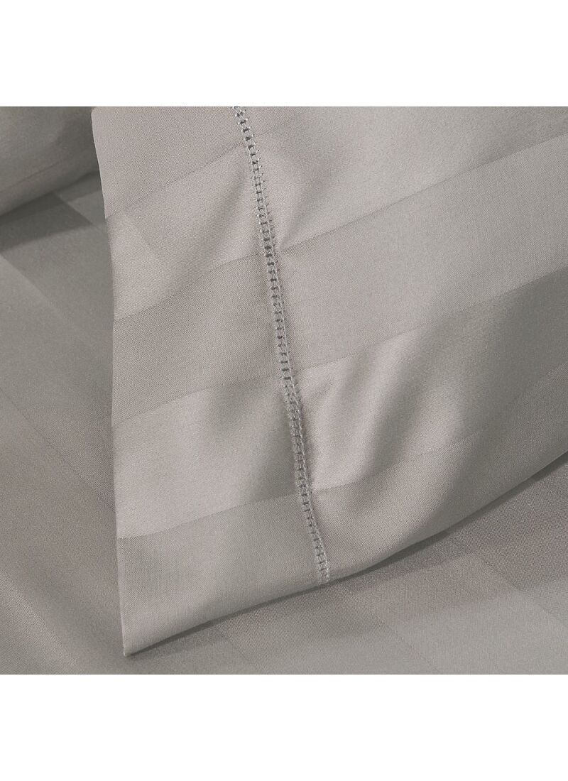 PILLOWCASE SET ZAQUARD GREY