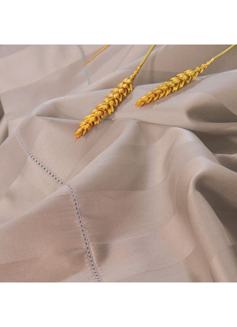 SINGLE SHEET SET ZAQUARD PEACH WITH AJOUR