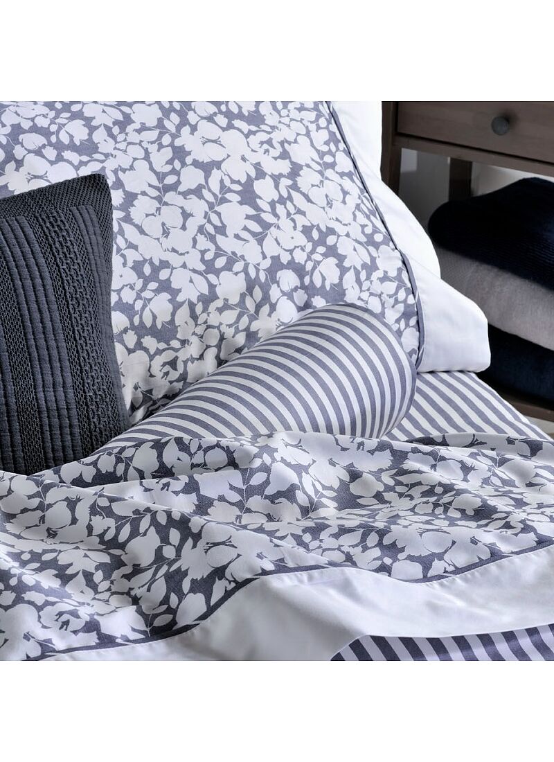 QUEEN SHEET SET ELVIRA BLUE (S877)