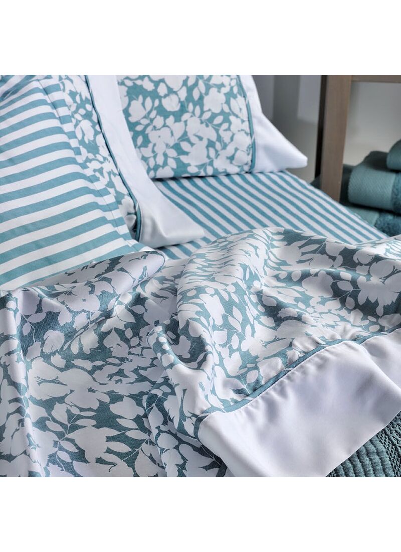 QUEEN SHEET SET ELVIRA PETROL (S875)