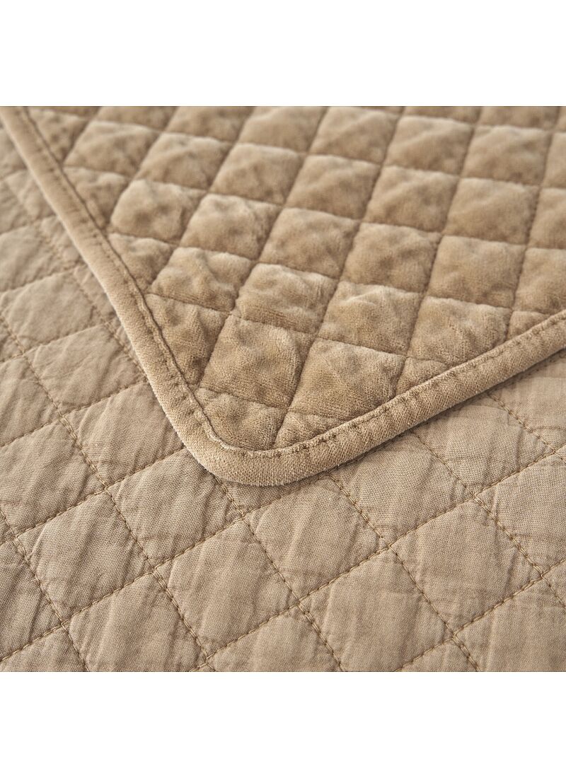 DOUBLE QUILT SET VELVET BEIGE