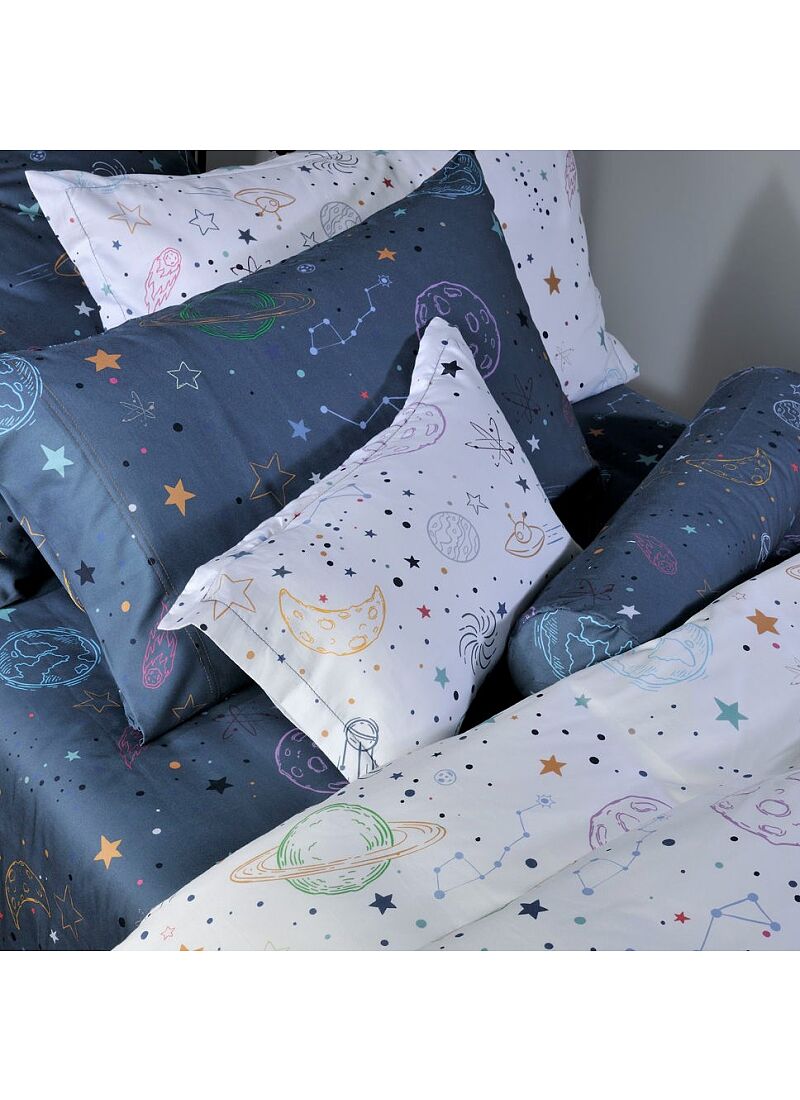 SINGLE DUVET COVER SET SPACE (S822)