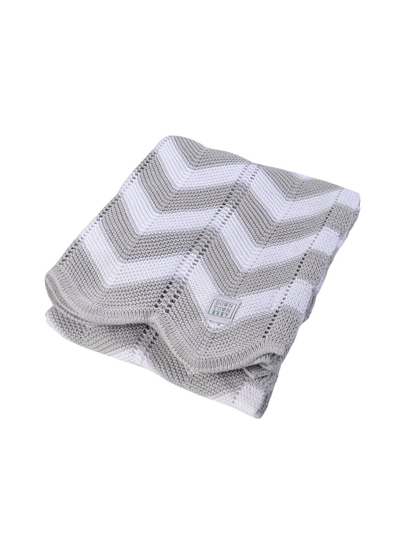 CRIB BLANKET (90X120) 456 GREY
