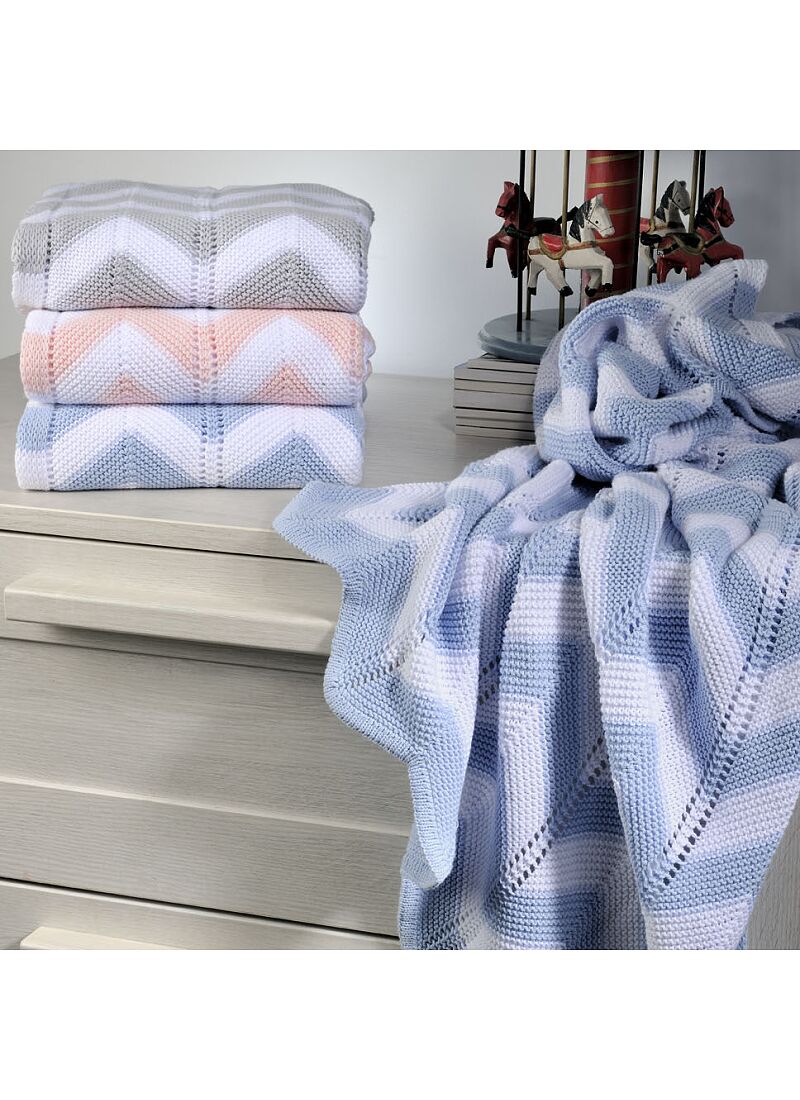 BASSINET BLANKET (75X105) 456 PINK