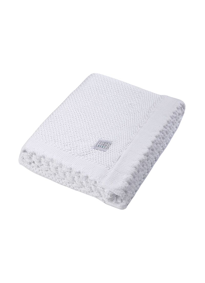 BASSINET BLANKET (75X105) 457 WHITE