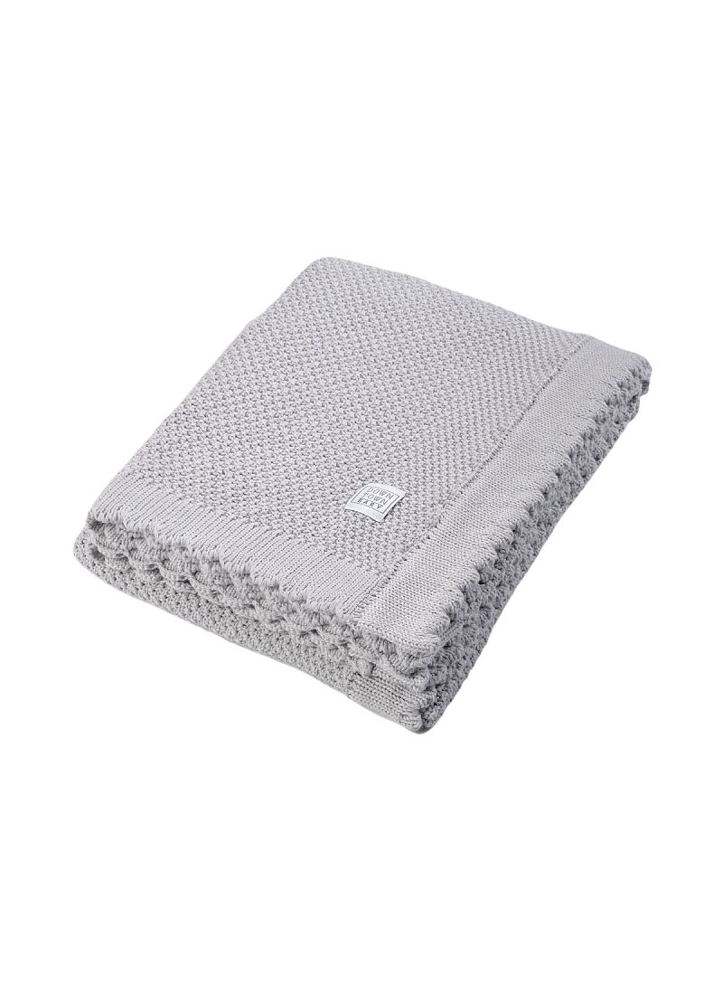 CRIB BLANKET (90X120) 457 GREY