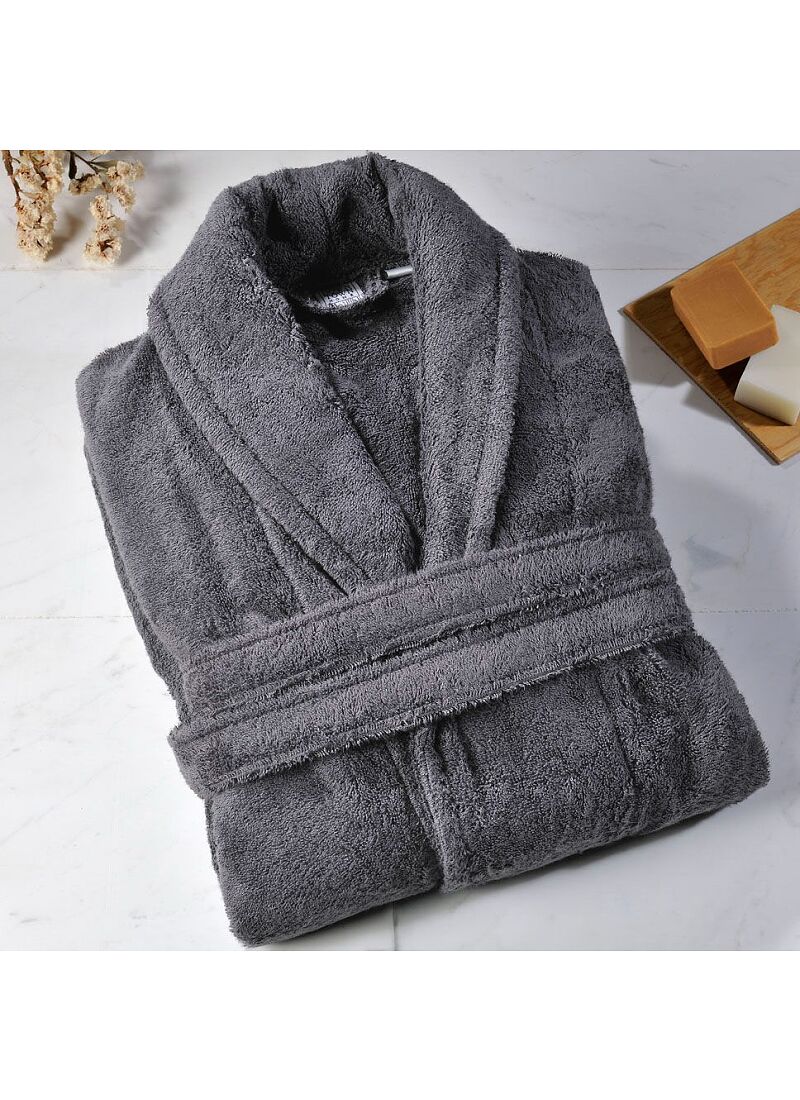 BATHROBE (LARGE) ROSA GREY