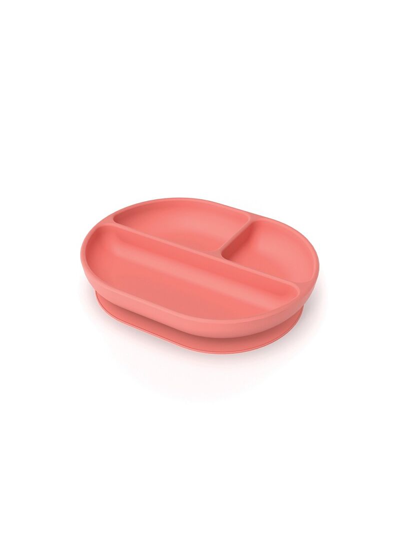 SILICONE DIVIDED PLATE CORAL