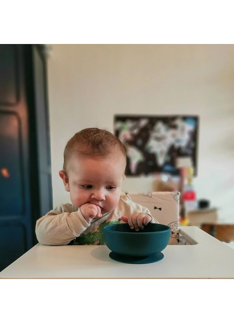 SILICONE DIVIDED PLATE BLUE ABYSS