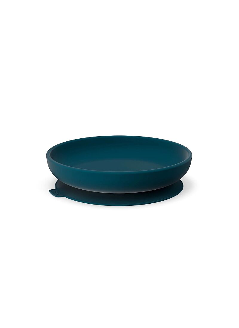 SILICONE DIVIDED PLATE BLUE ABYSS