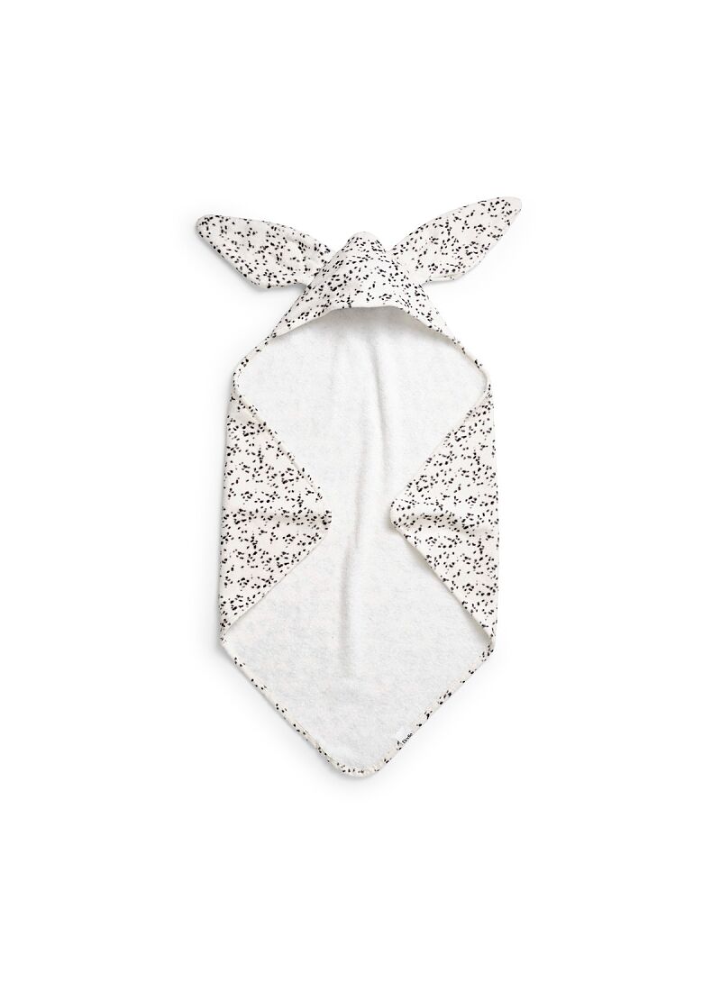 HOODED TOWEL DALMATIAN DOTS