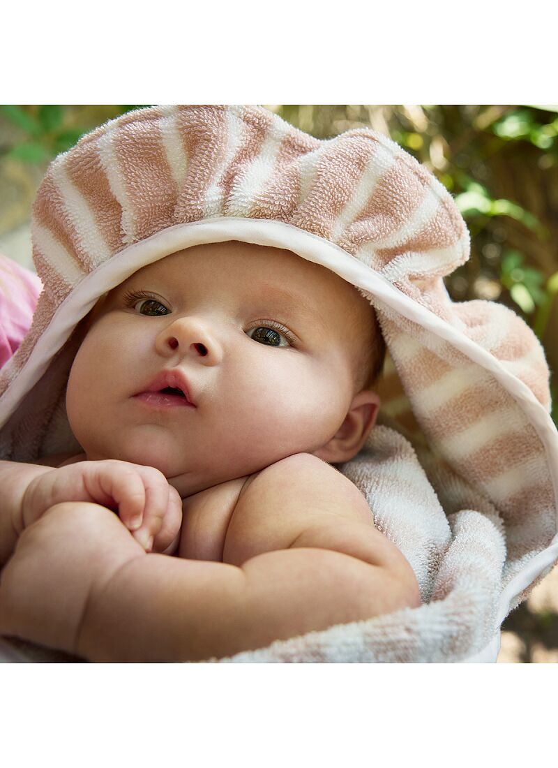 HOODED TOWEL CANDY STRIPES