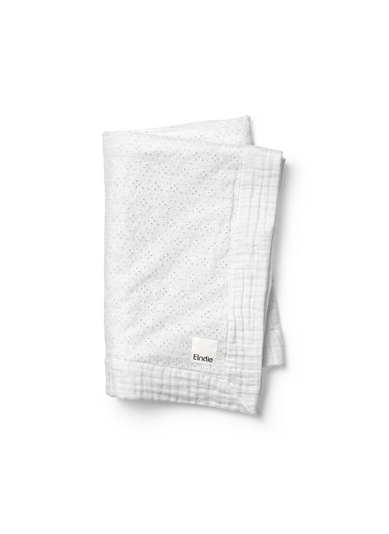 CRADLE BLANKET (75X100) EMBROIDERY ANGLAISE