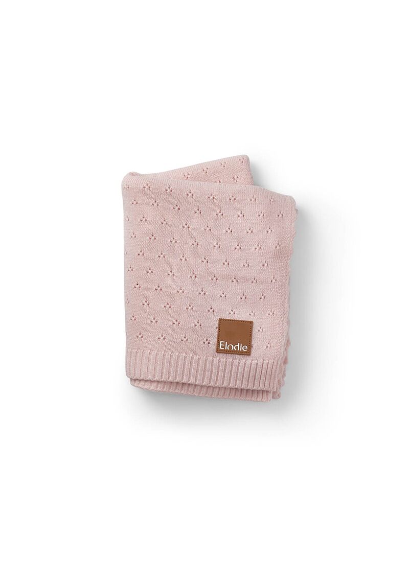 CRADLE BLANKET (75X100) POINTELLE MISTY PINK