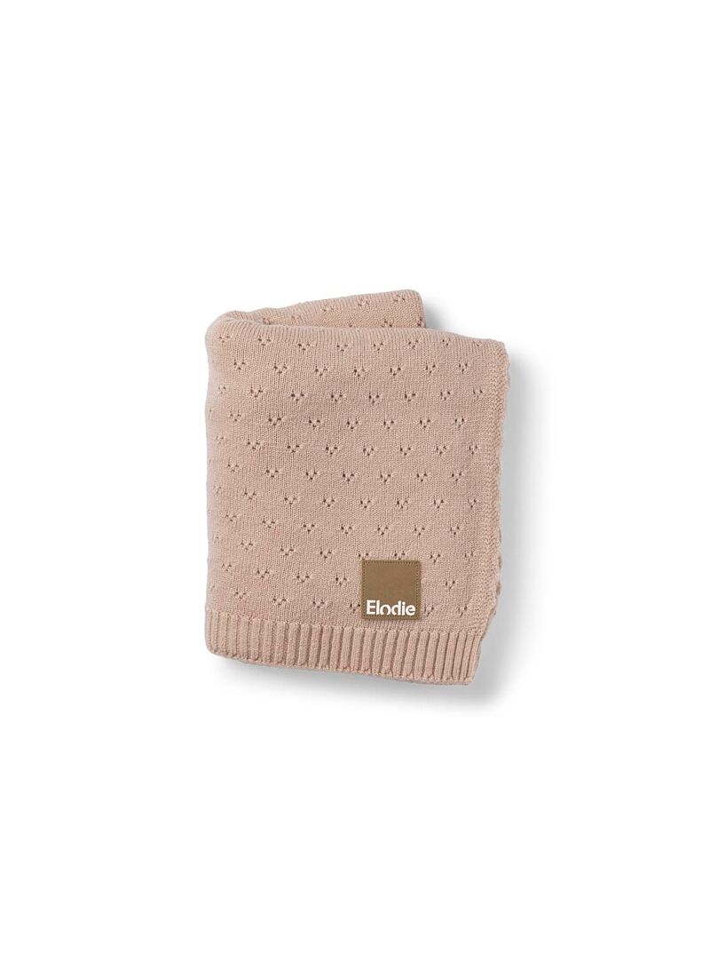 CRADLE BLANKET (75X100) POINTELLE BLUSHING PINK