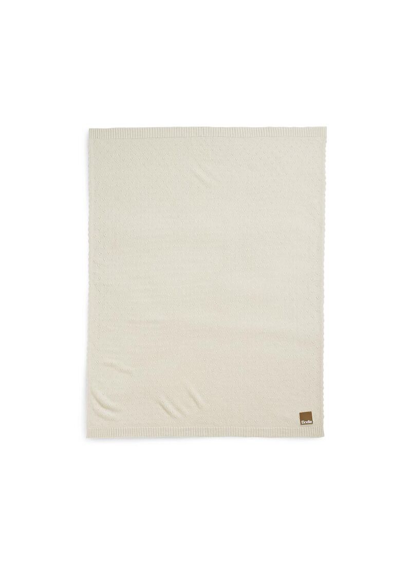 CRADLE BLANKET (75X100) POINTELLE CREAMY WHITE