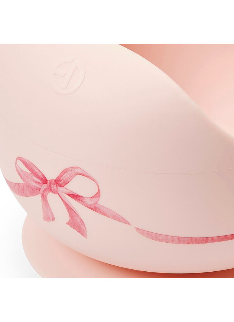 SILICONE DINNER SET ROSY BOW