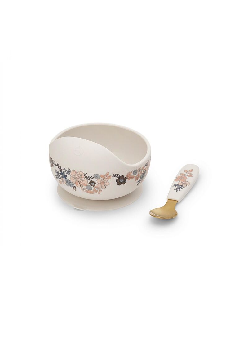SILICONE DINNER SET BLUE GARDEN
