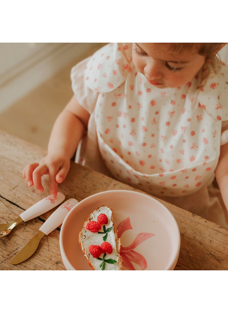 BABY BIB PETIT RIVER ROSE