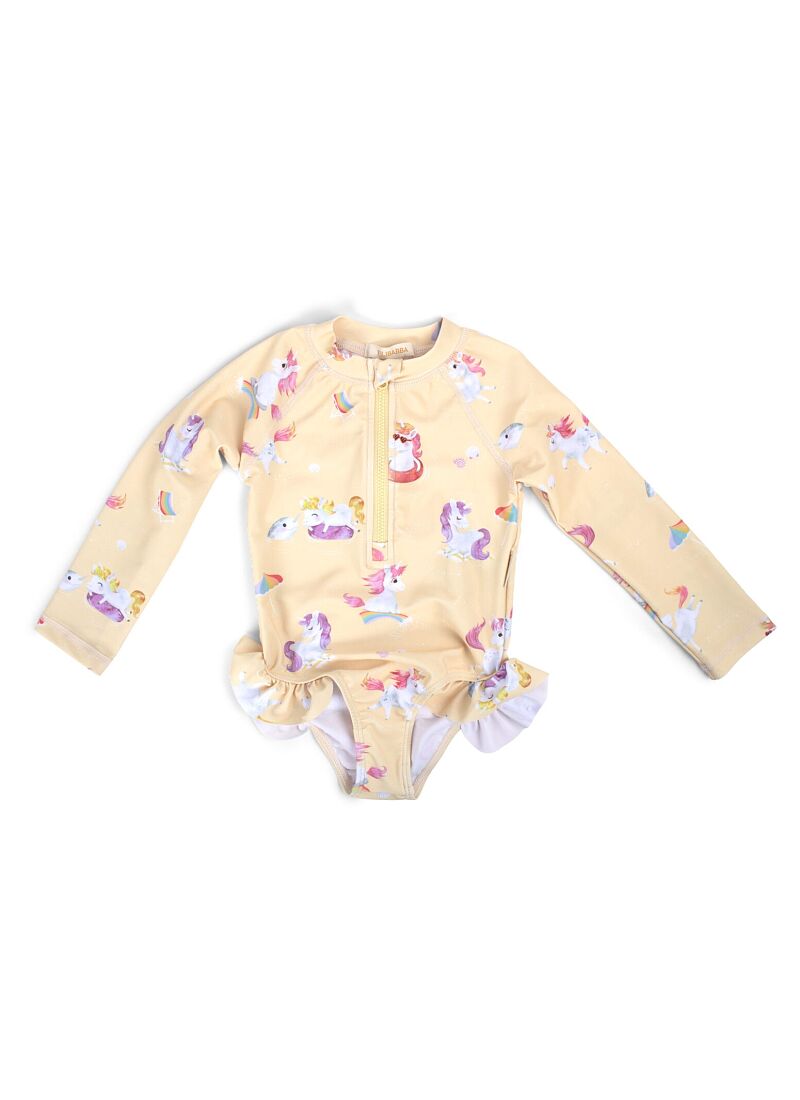 LONGSLEEVE SWIMSUIT (1-2Y) UNICORN SHORES