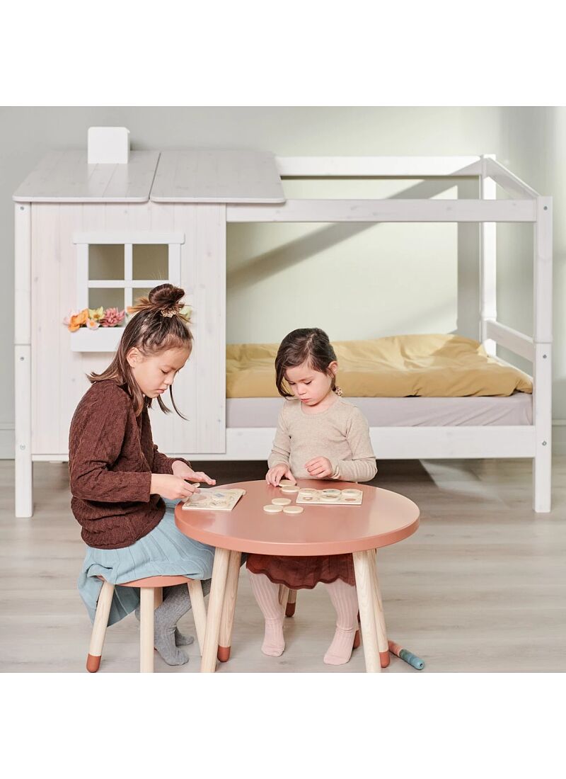 SINGLE BED CLASSIC 1/2 HOUSE GREY WASHED (90X200)