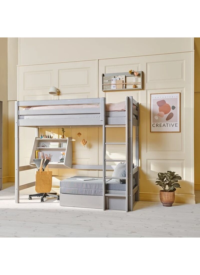 HIGH SINGLE BED CLASSIC GREY WASHED (90X200)