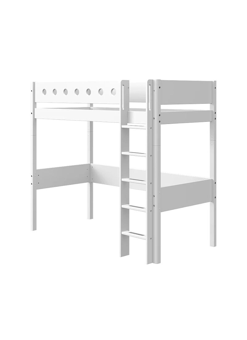 HIGH SINGLE BED WHITE (90X200)