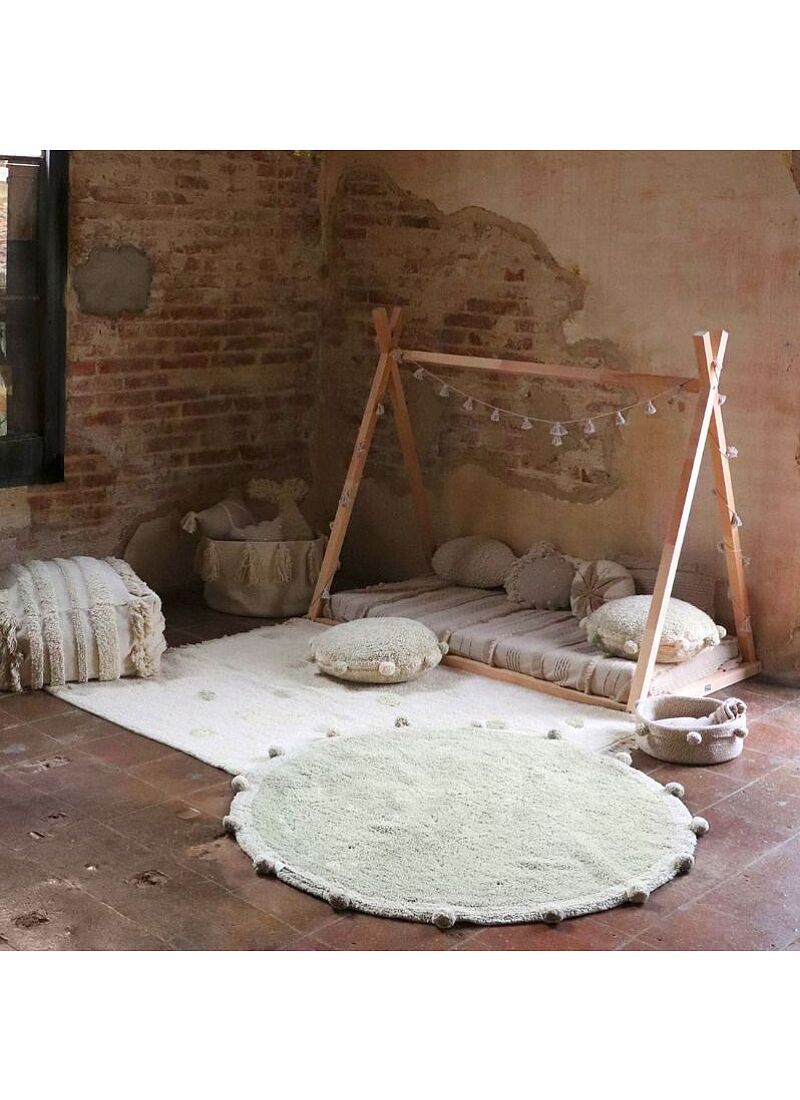 RUG HIPPY DOTS OLIVE (120X160)