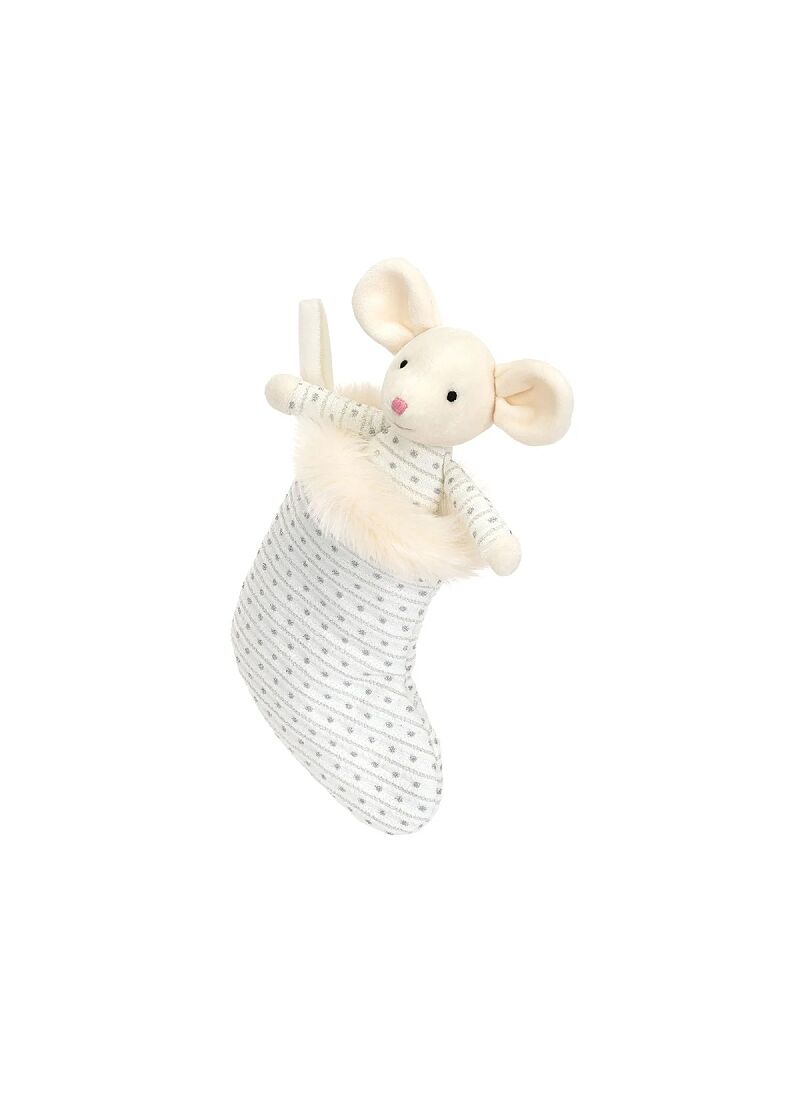 SOFT TOY SHIMMER STOCKING MOUSE