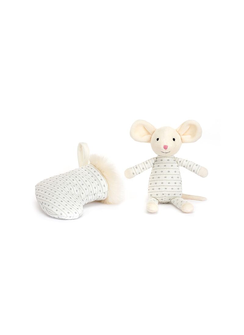 SOFT TOY SHIMMER STOCKING MOUSE