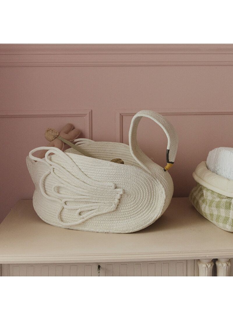 BASKET BABY SWAN (55X25)