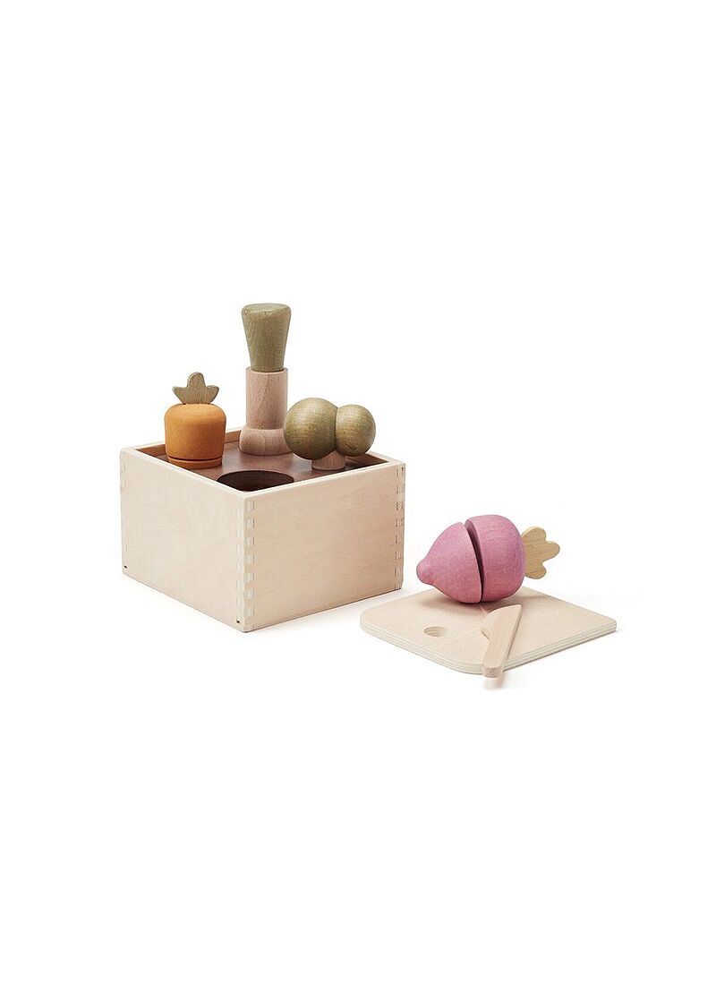 WOODEN TOY PLANT BOX