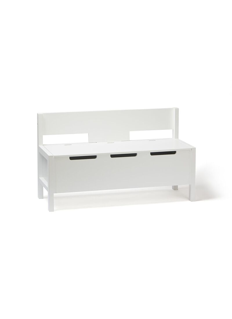 BENCH WITH STORAGE WHITE