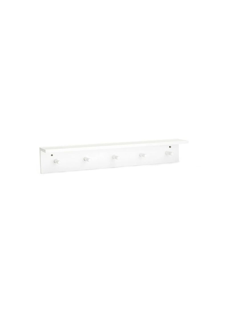 WALL SHELF WITH HOOKS STAR OFF WHITE