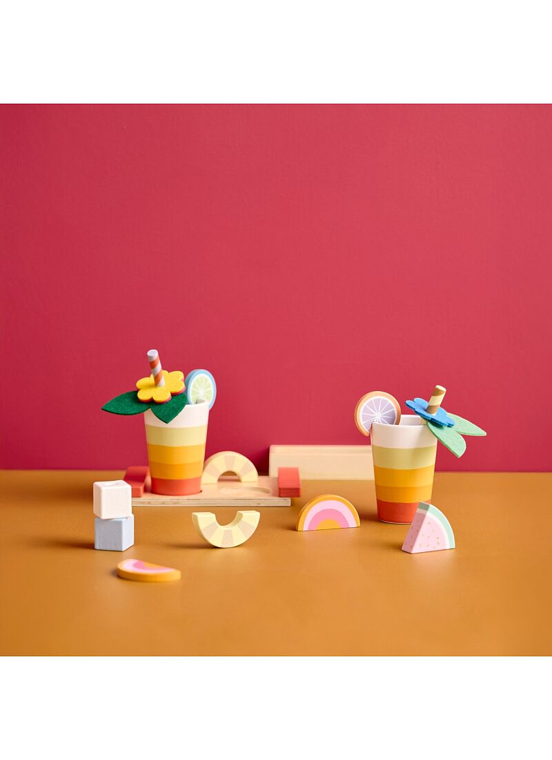 WOODEN FRUIT DRINKS SET KID'S HUB